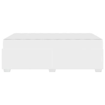Bettgestell Sonstiges Weiß 120 x 190 cm Kunstleder