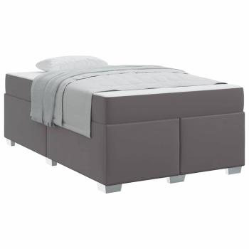 Bettgestell Sonstiges Grau 120 x 190 cm Kunstleder