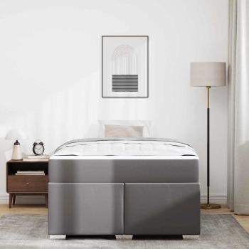 Bettgestell Sonstiges Grau 120 x 200 cm Kunstleder