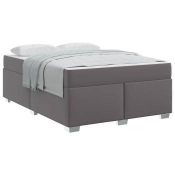 Bettgestell Sonstiges Grau 140 x 200 cm Kunstleder