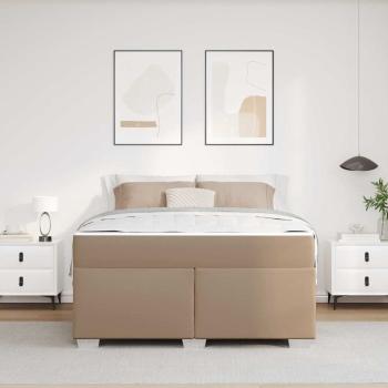 Bettgestell Sonstiges Cappuccino 140 x 200 cm Kunstleder