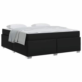 Bettgestell Sonstiges Schwarz 180 x 200 cm Kunstleder
