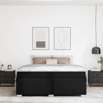 Bettgestell Sonstiges Schwarz 180 x 200 cm Kunstleder