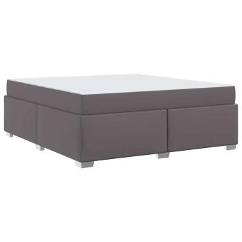 Bettgestell Sonstiges Grau 180 x 200 cm Kunstleder