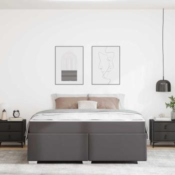 Bettgestell Sonstiges Grau 180 x 200 cm Kunstleder
