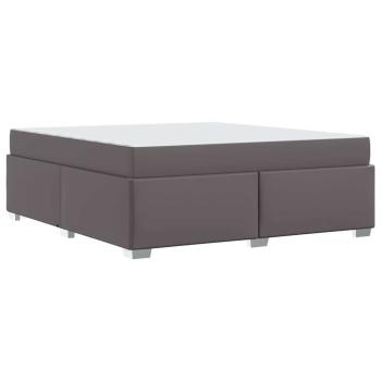 Bettgestell Sonstiges Grau 180 x 200 cm Kunstleder