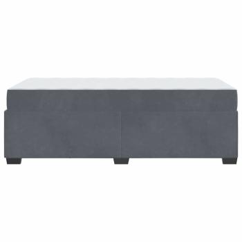 Bettgestell mit Matratze Sonstiges Dunkelgrau 80 x 200 cm Samt