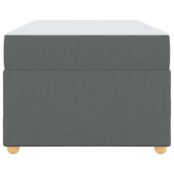 Bettgestell mit Matratze Sonstiges Dunkelgrau 90 x 190 cm Stoff