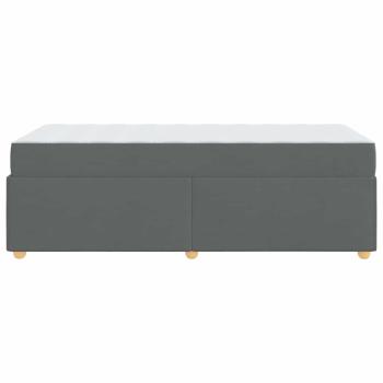 Bettgestell mit Matratze Sonstiges Dunkelgrau 90 x 190 cm Stoff