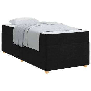 Bettgestell mit Matratze Sonstiges Schwarz 100 x 200 cm Stoff