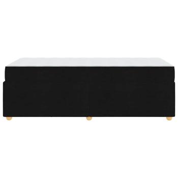 Bettgestell mit Matratze Sonstiges Schwarz 100 x 200 cm Stoff