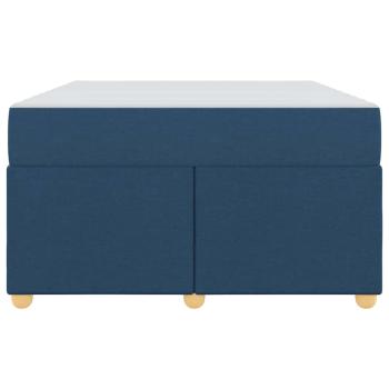 Bettgestell mit Matratze Sonstiges Blau 120 x 190 cm Stoff