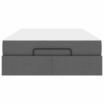 Bettgestell Dunkelgrau 120 x 200 cm Stoff