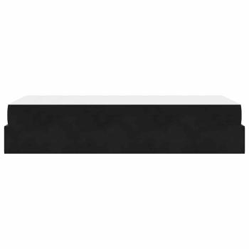Bettgestell mit Speicher Schwarz 80 x 200 cm Samt