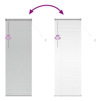 Fenster Jalousie mit Vorhängen Silber 80 x 130 cm Aluminium