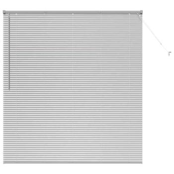 Fenster Jalousie mit Vorhängen Sonstiges Silber 80 x 130 cm Aluminium