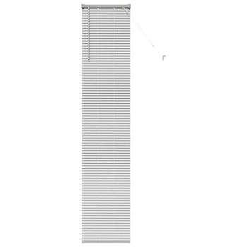 Fenster Jalousie mit Vorhängen Sonstiges Silber 40 x 220 cm Aluminium