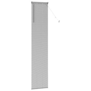 Fenster Jalousie mit Vorhängen Sonstiges Silber 40 x 220 cm Aluminium