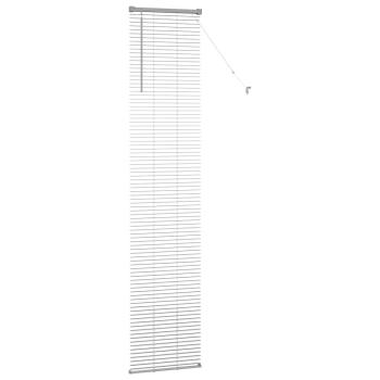 Fenster Jalousie mit Vorhängen Sonstiges Silber 40 x 220 cm Aluminium