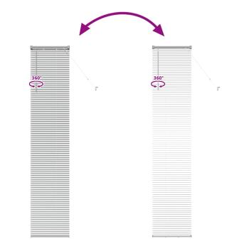 Fenster Jalousie mit Vorhängen Sonstiges Silber 80 x 130 cm Aluminium