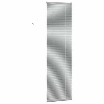 Fenster Jalousie mit Vorhängen Sonstiges Silber 60 x 220 cm Aluminium