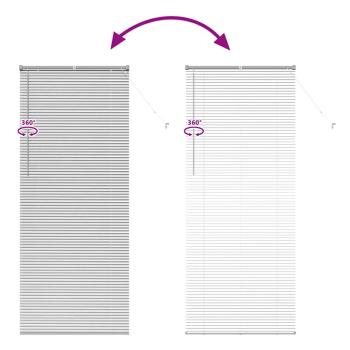 Fenster Jalousie mit Vorhängen Sonstiges Silber 90 x 220 cm Aluminium