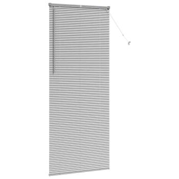 Fenster Jalousie mit Vorhängen Sonstiges Silber 90 x 220 cm Aluminium