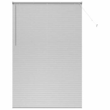 Fenster Jalousie mit Vorhängen Sonstiges Silber 150 x 220 cm Aluminium