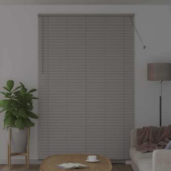 Fenster Jalousie mit Vorhängen Sonstiges Silber 150 x 220 cm Aluminium