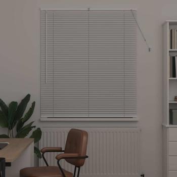 Fenster Jalousie mit Vorhängen Sonstiges Weiß 80 x 130 cm Aluminium