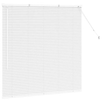 Fenster Jalousie mit Vorhängen Sonstiges Weiß 135 x 130 cm Aluminium