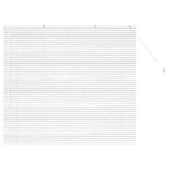 Fenster Jalousie mit Vorhängen Sonstiges Weiß 80 x 130 cm Aluminium