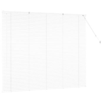 Fenster Jalousie mit Vorhängen Sonstiges Weiß 80 x 130 cm Aluminium
