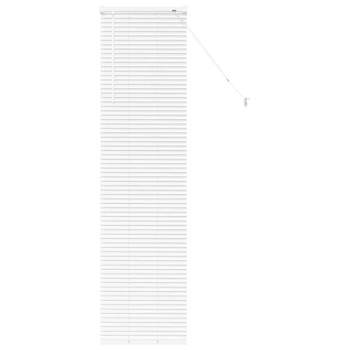 Fenster Jalousie mit Vorhängen Sonstiges Weiß 80 x 130 cm Aluminium