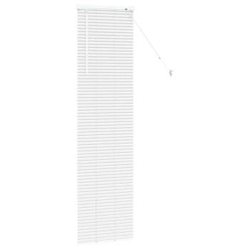 Fenster Jalousie mit Vorhängen Sonstiges Weiß 80 x 130 cm Aluminium