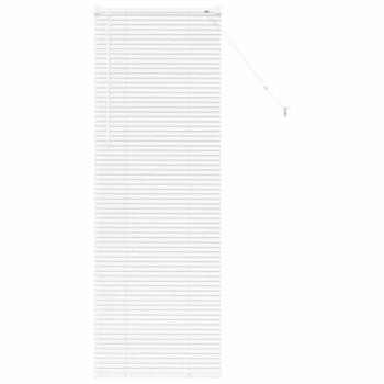 Fenster Jalousie mit Vorhängen Sonstiges Weiß 80 x 130 cm Aluminium