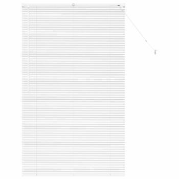 ARDEBO.de - Fenster Jalousie mit Vorhängen Sonstiges Weiß 100 x 175 cm Aluminium