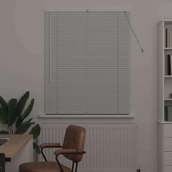 Fenster Jalousie mit Vorhängen Sonstiges Weiß 105 x 175 cm Aluminium