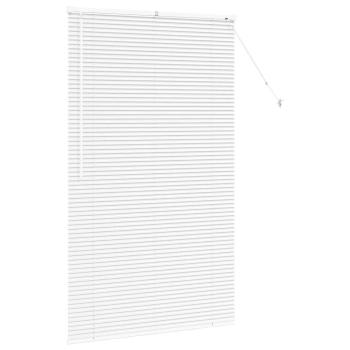 Fenster Jalousie mit Vorhängen Sonstiges Weiß 105 x 175 cm Aluminium