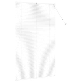 Fenster Jalousie mit Vorhängen Sonstiges Weiß 105 x 175 cm Aluminium