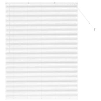 Fenster Jalousie mit Vorhängen Sonstiges Weiß 135 x 175 cm Aluminium