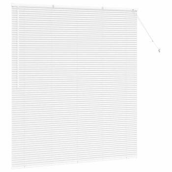 Fenster Jalousie mit Vorhängen Sonstiges Weiß 80 x 130 cm Aluminium