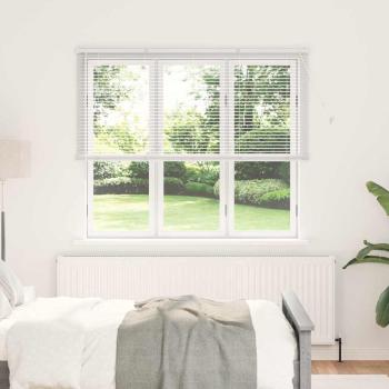 ARDEBO.de - Fenster Jalousie mit Vorhängen Sonstiges Weiß 160 x 175 cm Aluminium