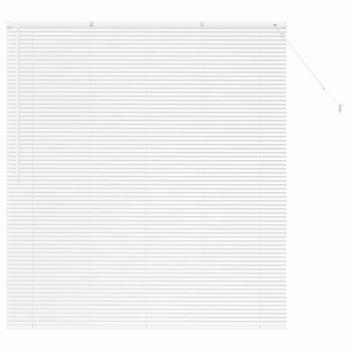 Fenster Jalousie mit Vorhängen Sonstiges Weiß 160 x 175 cm Aluminium