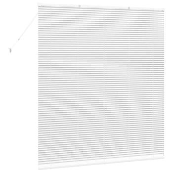 Fenster Jalousie mit Vorhängen Sonstiges Weiß 160 x 175 cm Aluminium