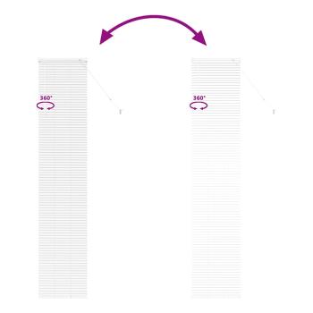 Fenster Jalousie mit Vorhängen Sonstiges Weiß 40 x 220 cm Aluminium