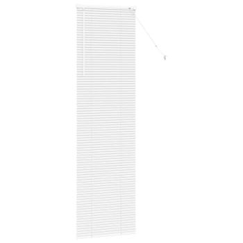 Fenster Jalousie mit Vorhängen Sonstiges Weiß 80 x 130 cm Aluminium