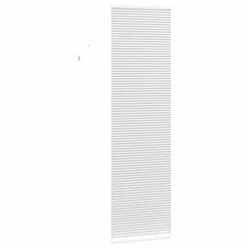 Fenster Jalousie mit Vorhängen Sonstiges Weiß 80 x 130 cm Aluminium