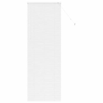 Fenster Jalousie mit Vorhängen Sonstiges Weiß 80 x 130 cm Aluminium