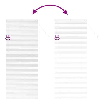 Fenster Jalousie mit Vorhängen Sonstiges Weiß 90 x 220 cm Aluminium